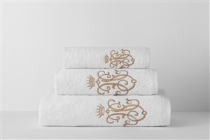Bath Towel Yeni Arma White-Gold