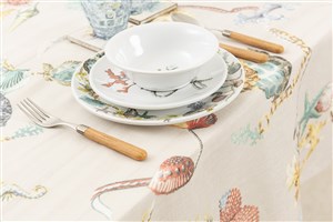 Table Cloth Printed Shelly DN0581 Beige