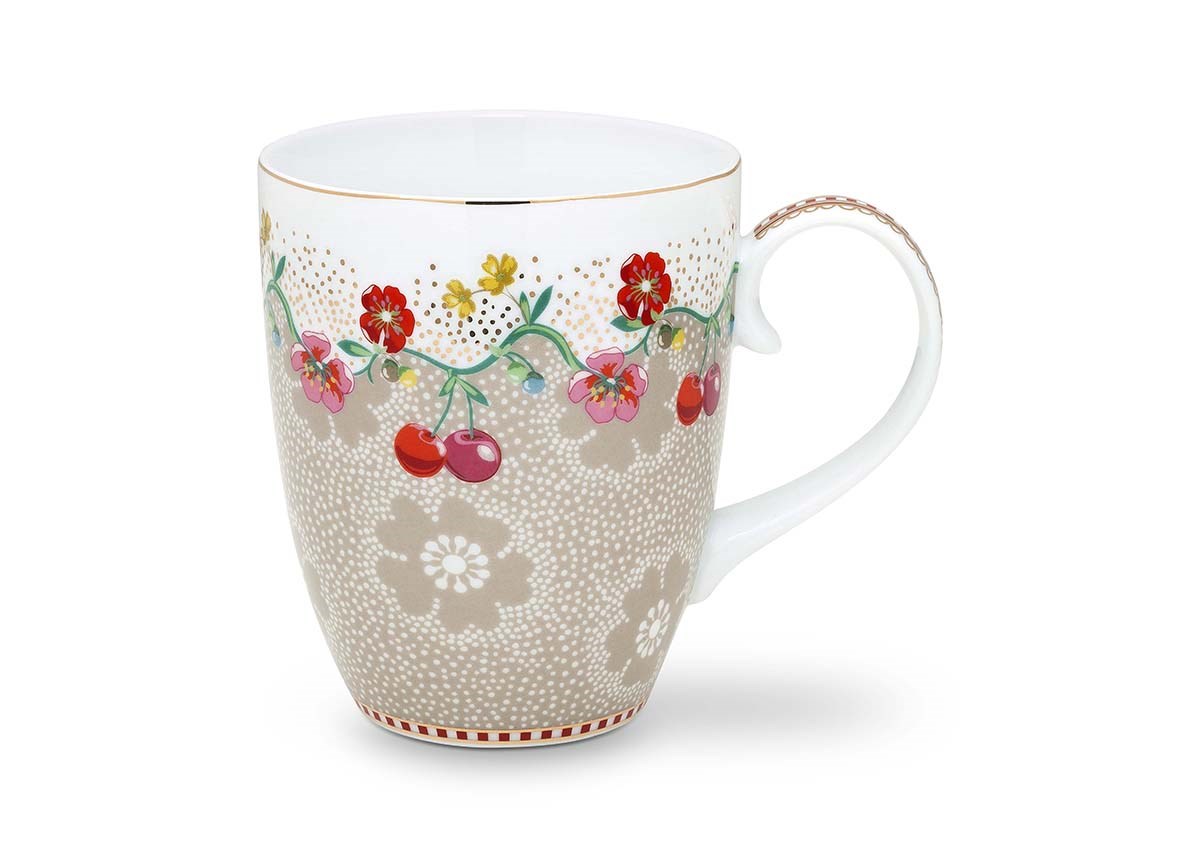 Pip Studio Floral Mug Cherry