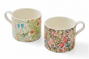 Morris & Co. Blackthorn and Golden Lily Set of 2 Mugs
