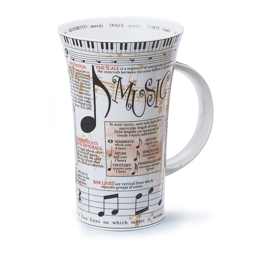 Dunoon Mug Nota Desenli Glencoe DUH.MUG.MUSIC 