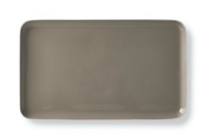 Rectangle Large Plate Ivory & Stone Polished DKT031103S
