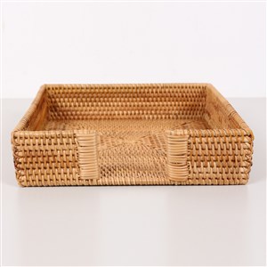 Rattan Saklama Düzenleme Kutusu 30*30*8 cm KUTU-RTN-003 