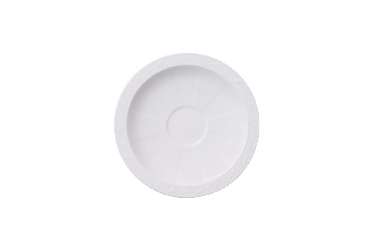 Villeroy&Boch White Pearl Türk Kahvesi Fincan Tabağı 13 cm VRH10-4389-1430 