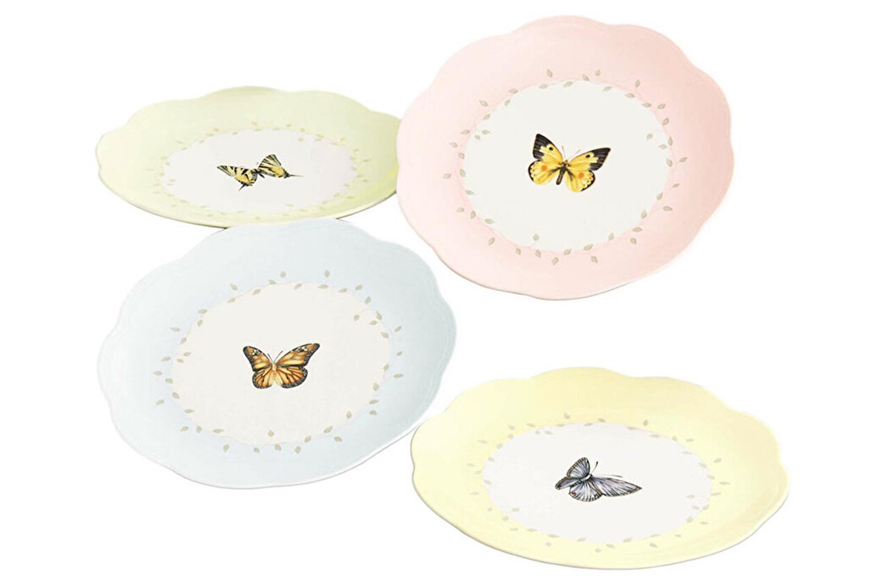 Lenox Butterfly Pasta Tabağı 4 Renk 4'lü Set 20 cm LEN6444731 